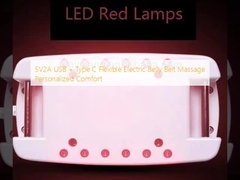 5V2A USB + Type C Flexible Ceinture électrique de massage du ventre Confort personnalisé