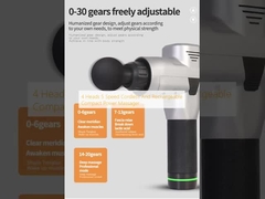 4 têtes 5 vitesses sans fil et rechargeable compact masseur de puissance