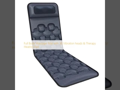 Tapis de massage complet avec 30 têtes de vibration et coussin chauffant thérapeutique