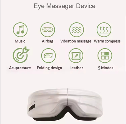 Temps de charge de 2 heures Massageur oculaire ABS avec fonction de pression d'air