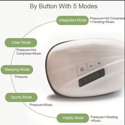 Temps de charge de 2 heures Massageur oculaire ABS avec fonction de pression d'air