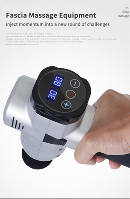 Massageur musculaire sans fil en argent 6hr rechargeable Massageur de percussion de tissus profonds