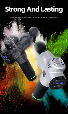 Massageur musculaire sans fil en argent 6hr rechargeable Massageur de percussion de tissus profonds