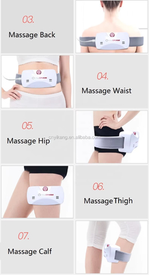 Ceinture de massage du ventre en cuir en relief Ceinture de vibration de la graisse du ventre de type C