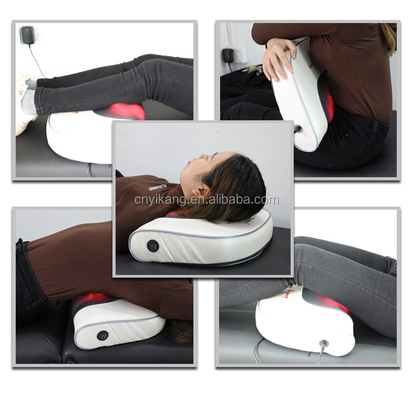 36W coussin de massage chauffé 4 mode coussin de massage vibrant couvert en cuir PU