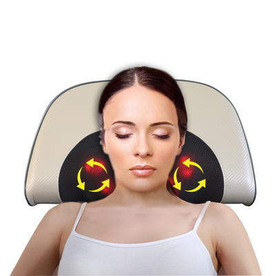 36W coussin de massage chauffé 4 mode coussin de massage vibrant couvert en cuir PU