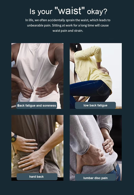 3 modes réglables Massageur de taille avec 5 niveaux d'intensité pour soulager la douleur
