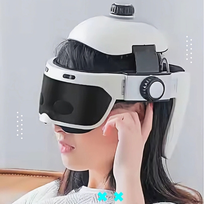 3 niveaux d'intensité Masseur de tête Casque Masseur de tête à yeux 28W