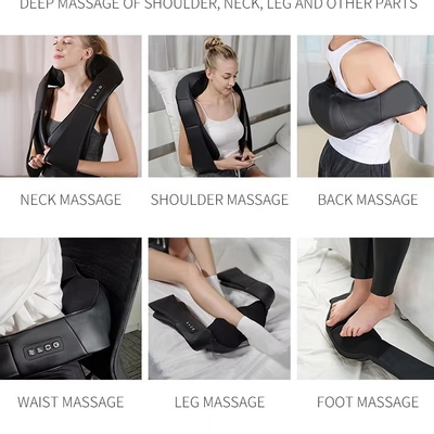 Massageur à châle sans fil 8 nœuds 3 modes chauffage et éteindre automatiquement