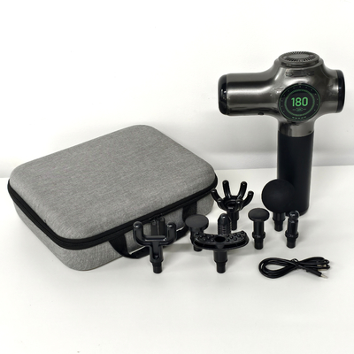 Pistolet de massage professionnel puissant avec 99 vitesses et 8 têtes de massage