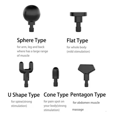 9.8 x 7.9 x 2.4 pouces Masseur à vibration noir Pistolet de récupération musculaire professionnelle