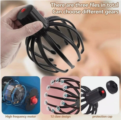 Massageur de cuir chevelu à griffe de pieuvre électrique pour soulager le stress et augmenter la circulation sanguine Contenu du paquet 1 Massageur de tête
