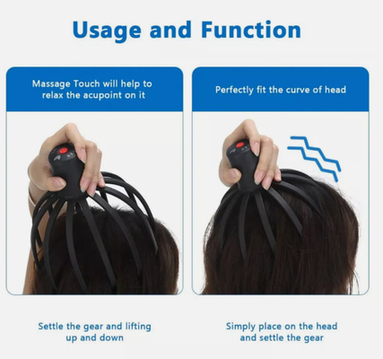 Convient pour la tête / le cuir chevelu ceinture réglable d'octopus griffe masseur de cuir chevelu avec logo de couleur personnalisée