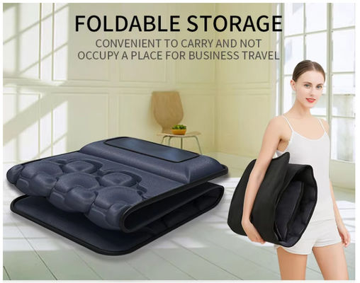 10 moteurs matelas de massage à vibration du corps entier matelas relax et oreiller de massage Shiatsu avec couvercle doux