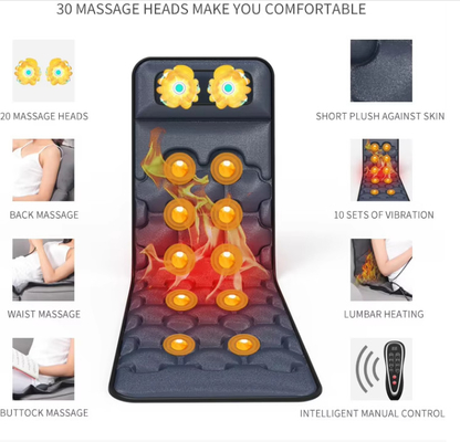 Relax matelas de massage pour le cou en arrière avec airbag taille