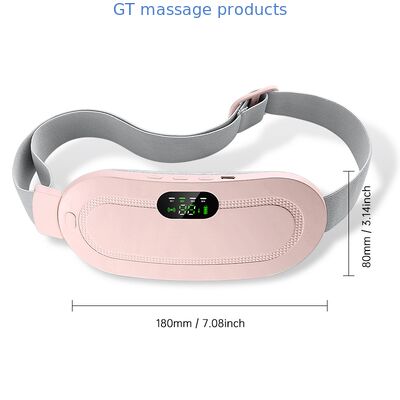 Ceinture de soulagement des crampes menstruelles pour femmes - Coussin chauffant et massant rose avec affichage numérique