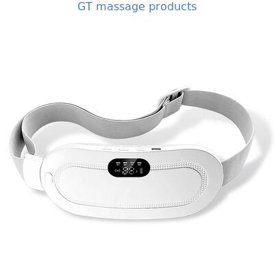 Moniteur numérique blanc rose coussin chauffant menstruel - ceinture de massage abdominal rose pour soulager l'inconfort